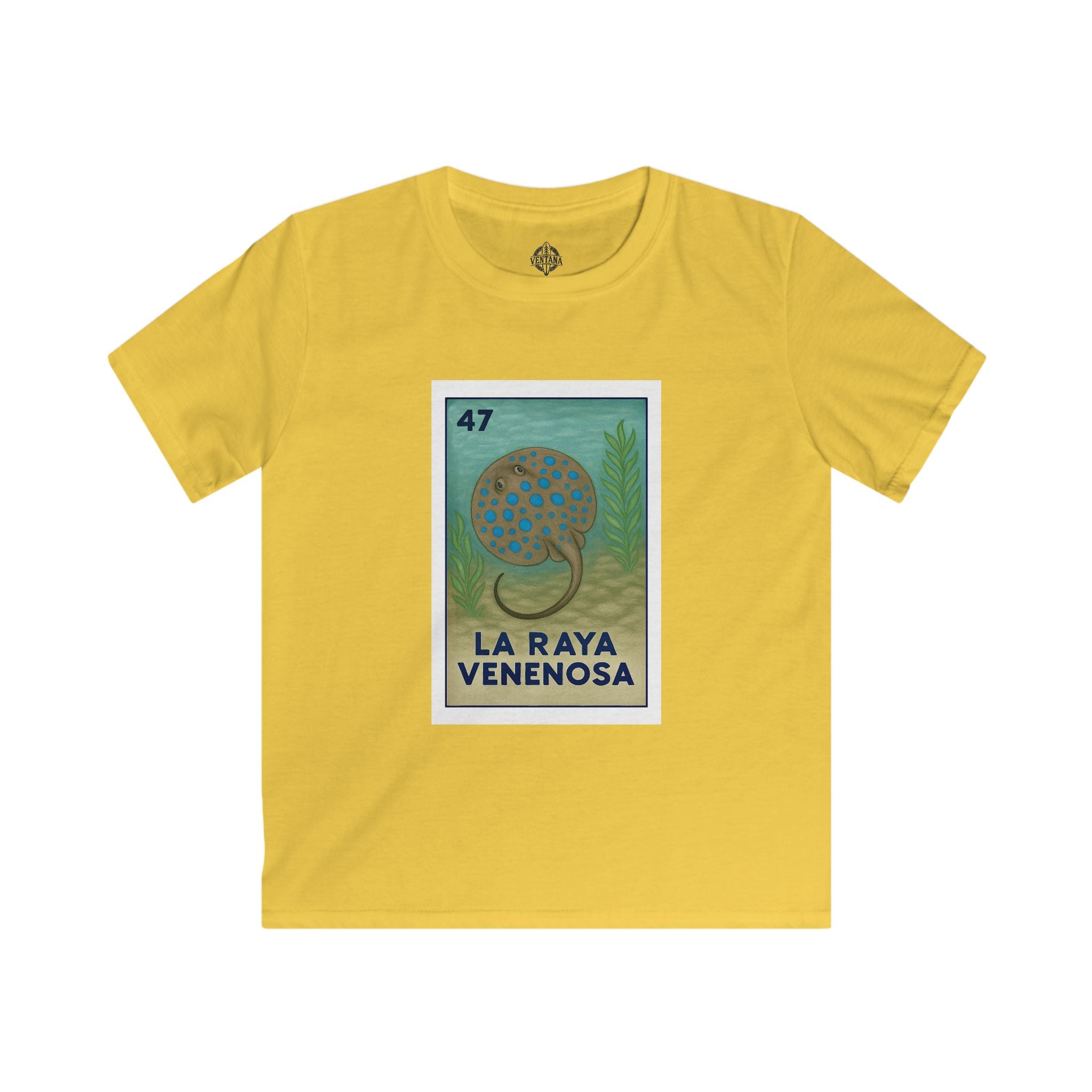 Stingray Lotería kids soft style t-shirt image 7