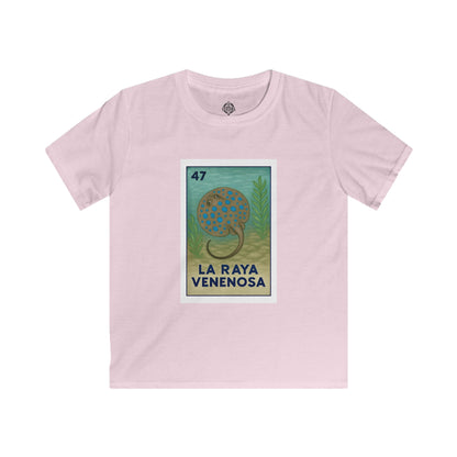 Stingray Lotería kids soft style t-shirt image 3