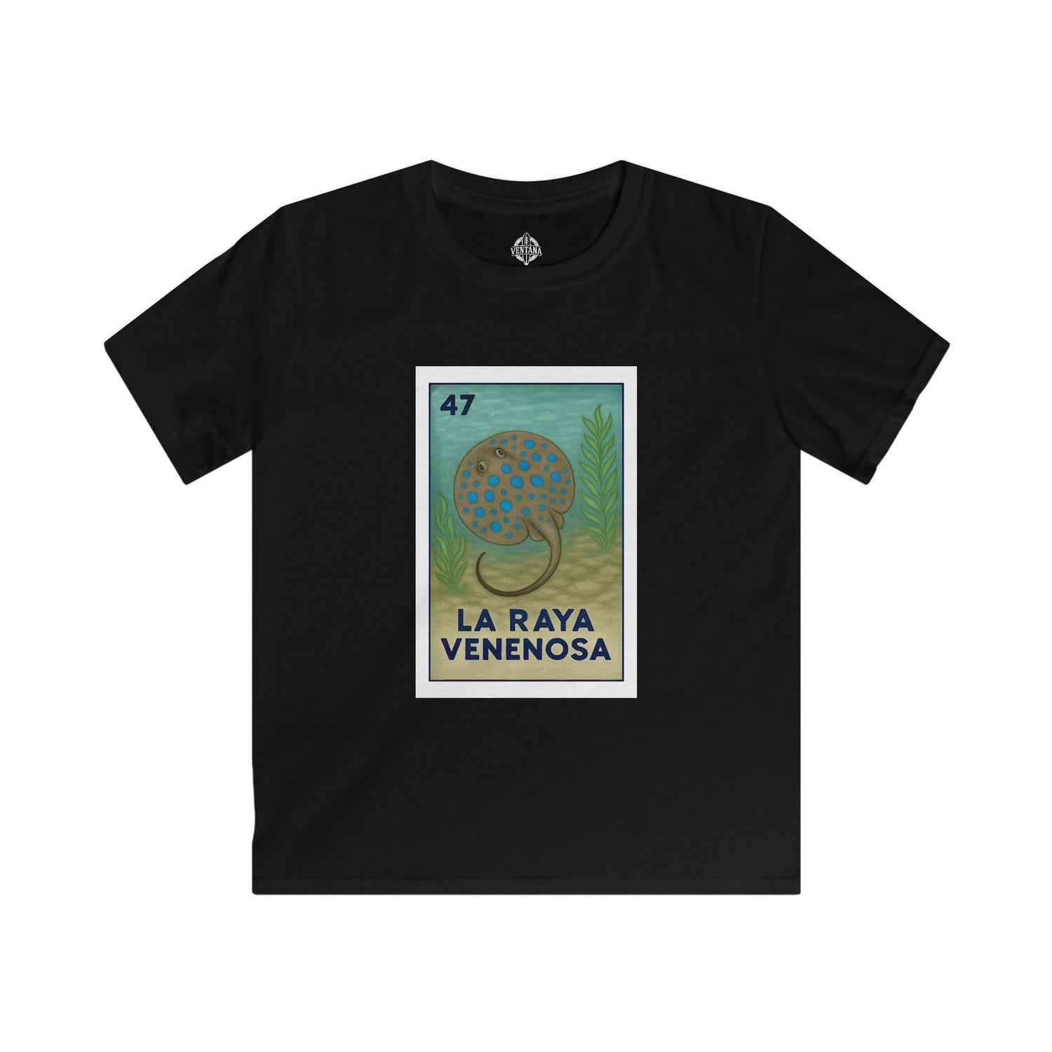 Stingray Lotería kids soft style t-shirt image 5