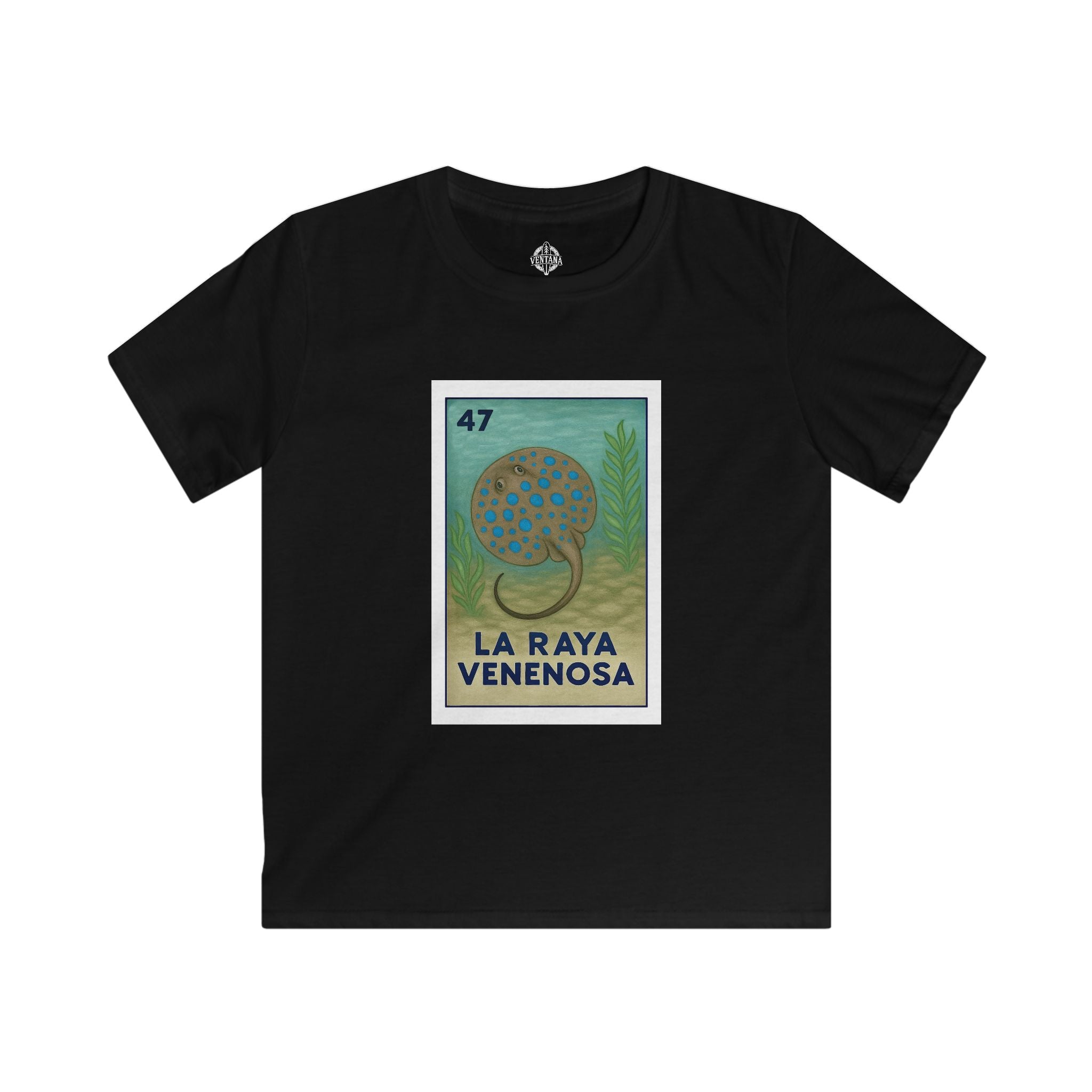 Stingray Lotería kids soft style t-shirt image 5