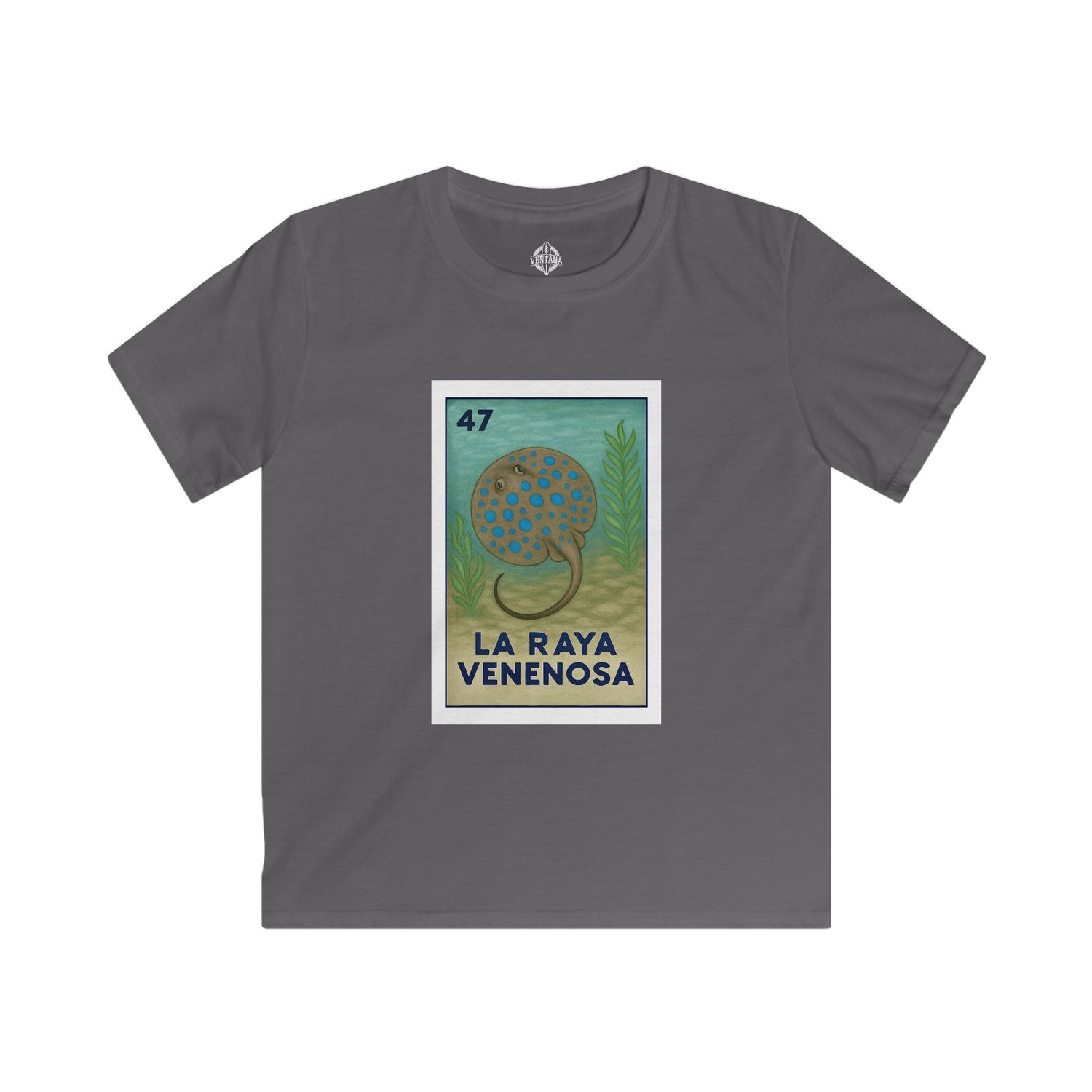 Stingray Lotería kids soft style t-shirt image 9