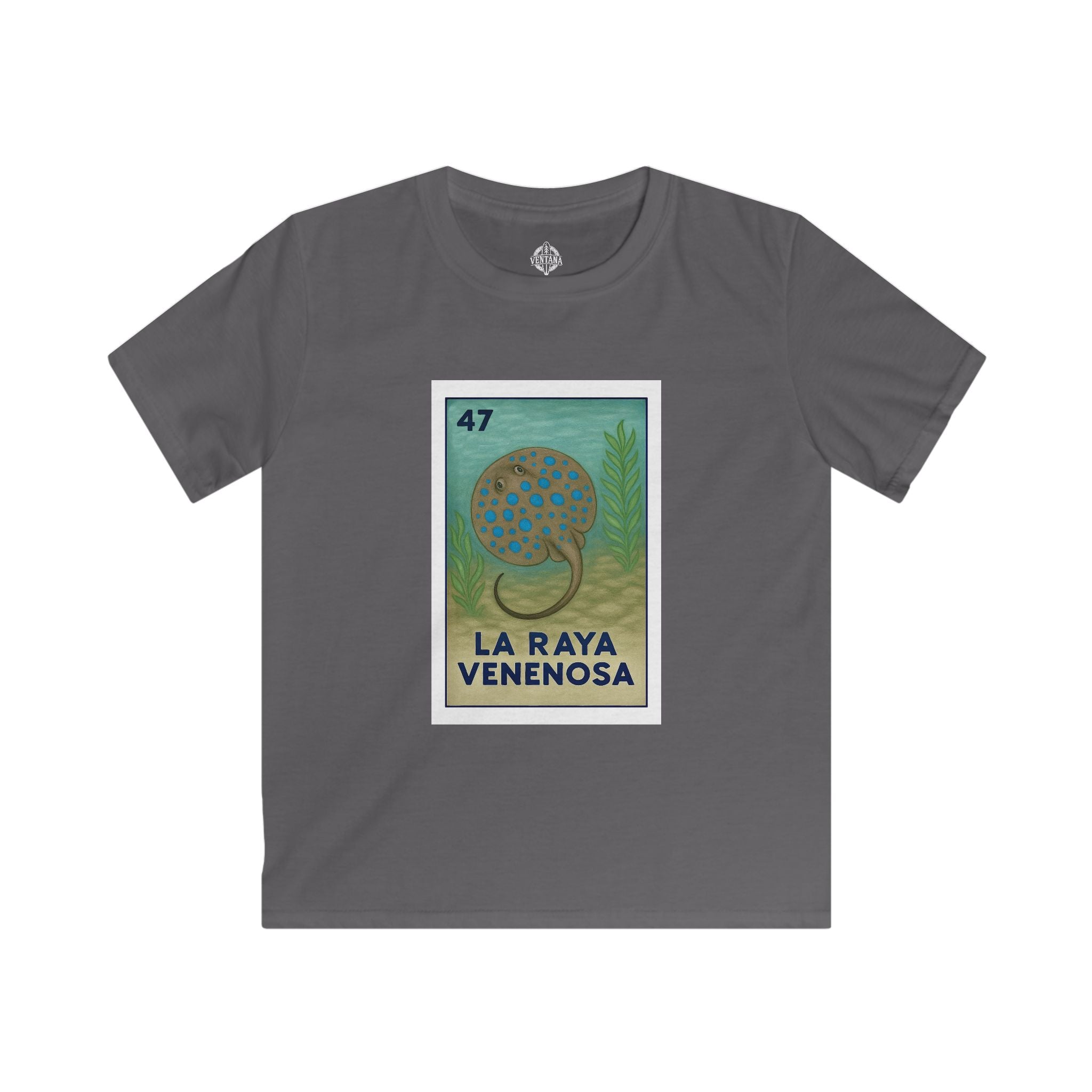 Stingray Lotería kids soft style t-shirt image 9