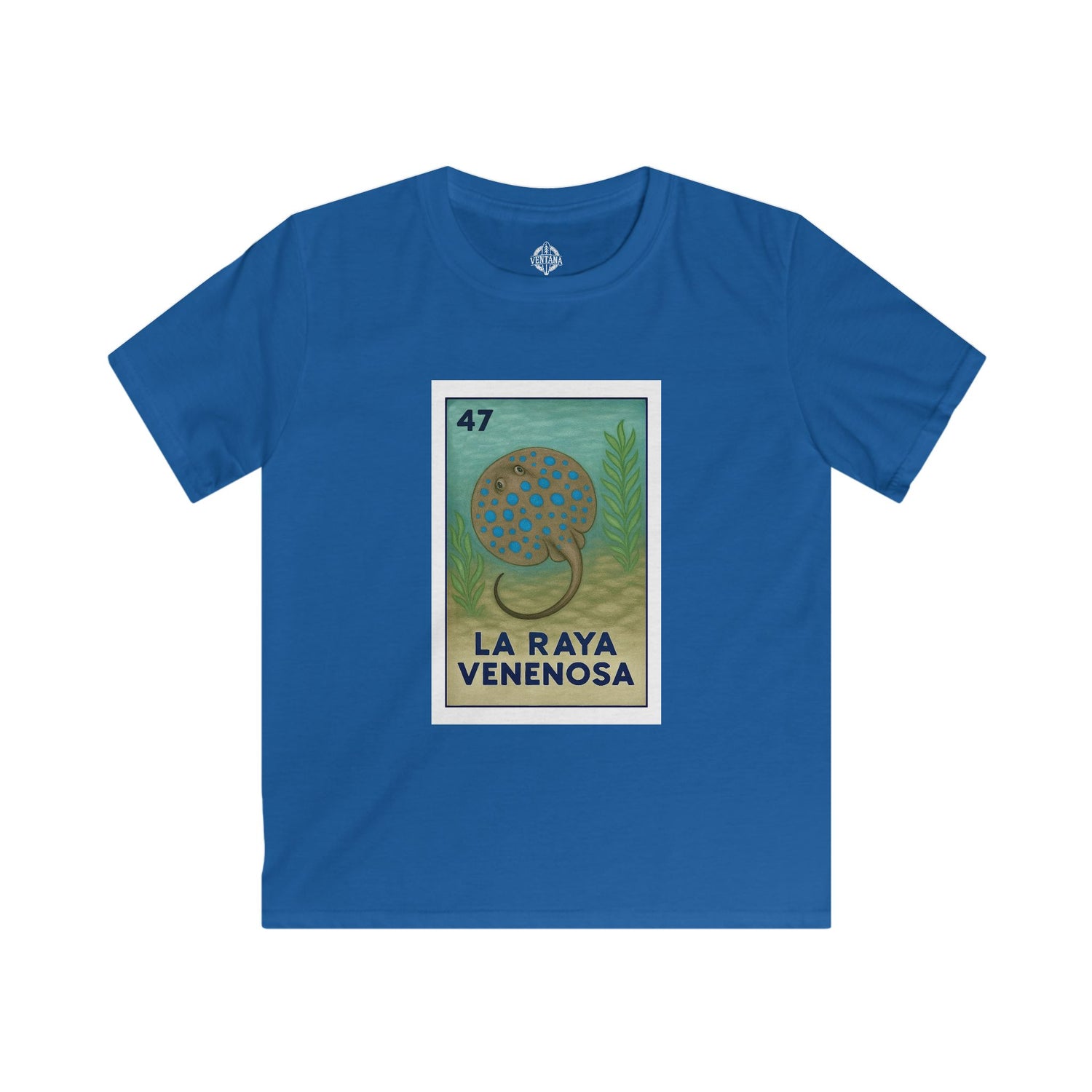 Stingray Lotería kids soft style t-shirt image 10