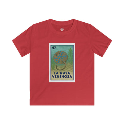 Stingray Lotería kids soft style t-shirt image 12
