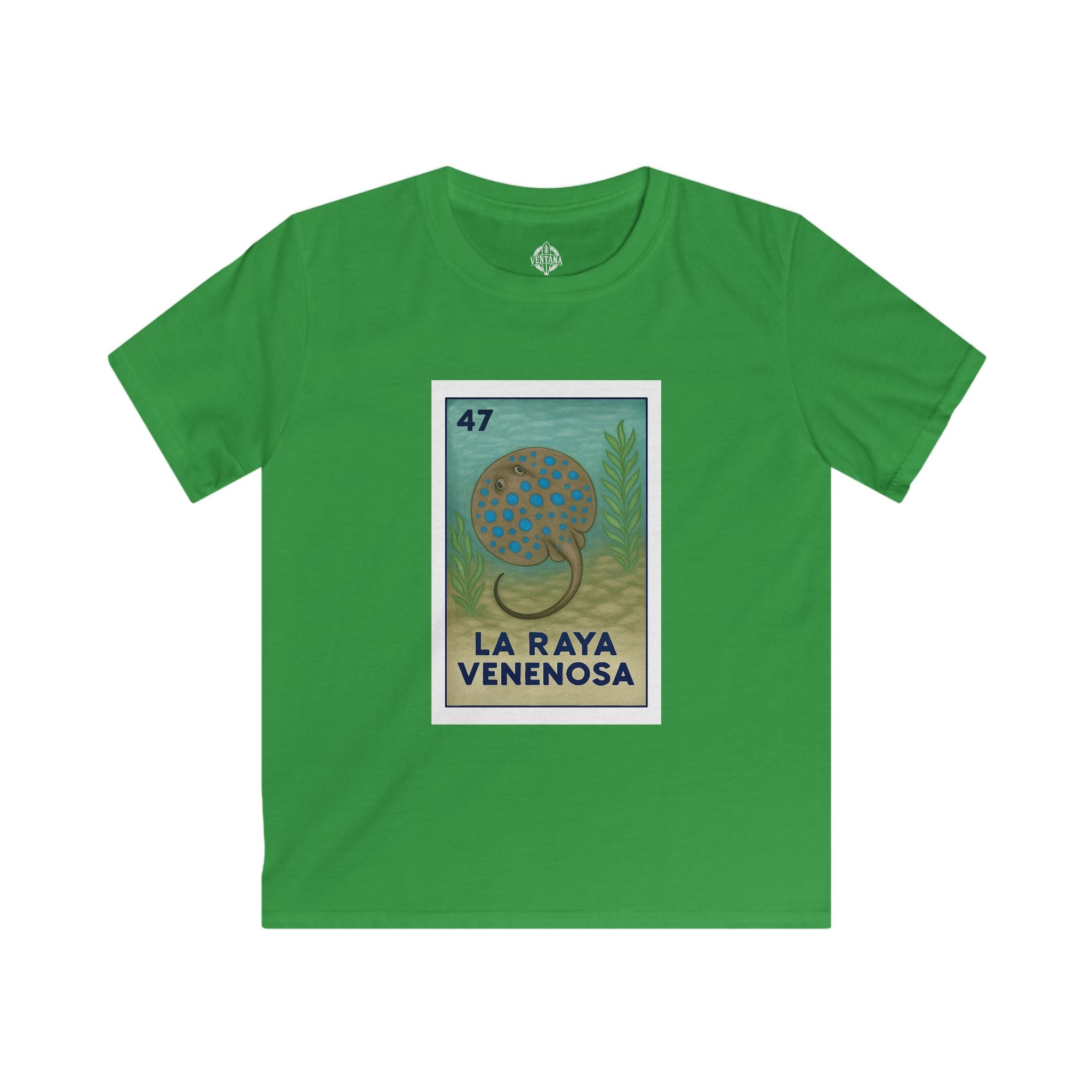 Stingray Lotería kids soft style t-shirt image 8