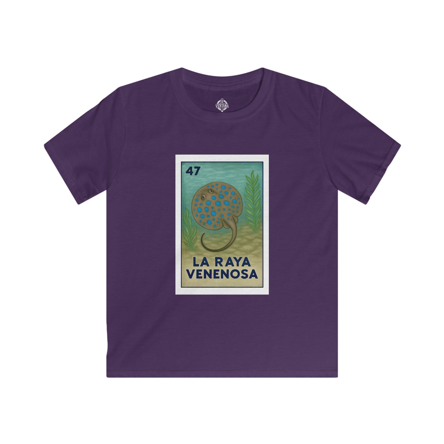 Stingray Lotería kids soft style t-shirt image 11