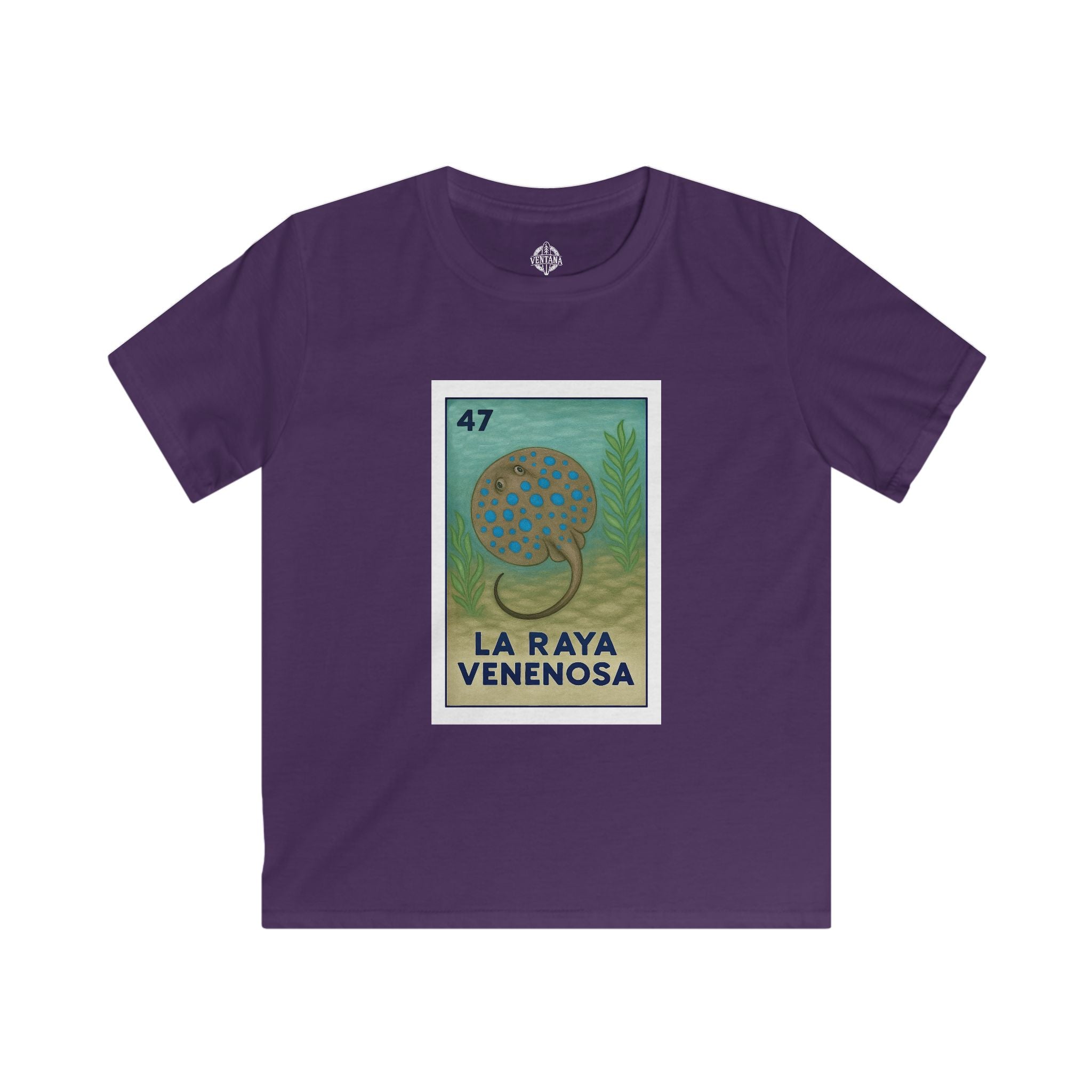 Stingray Lotería kids soft style t-shirt image 11