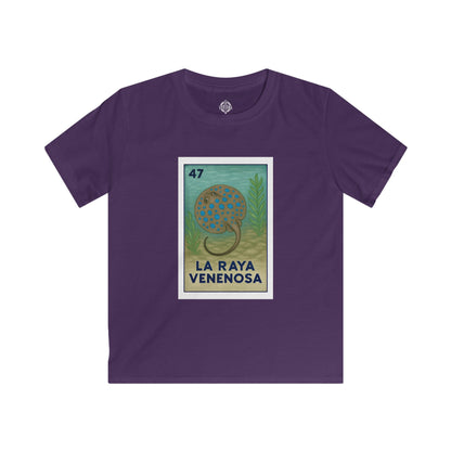 Stingray Lotería kids soft style t-shirt image 11