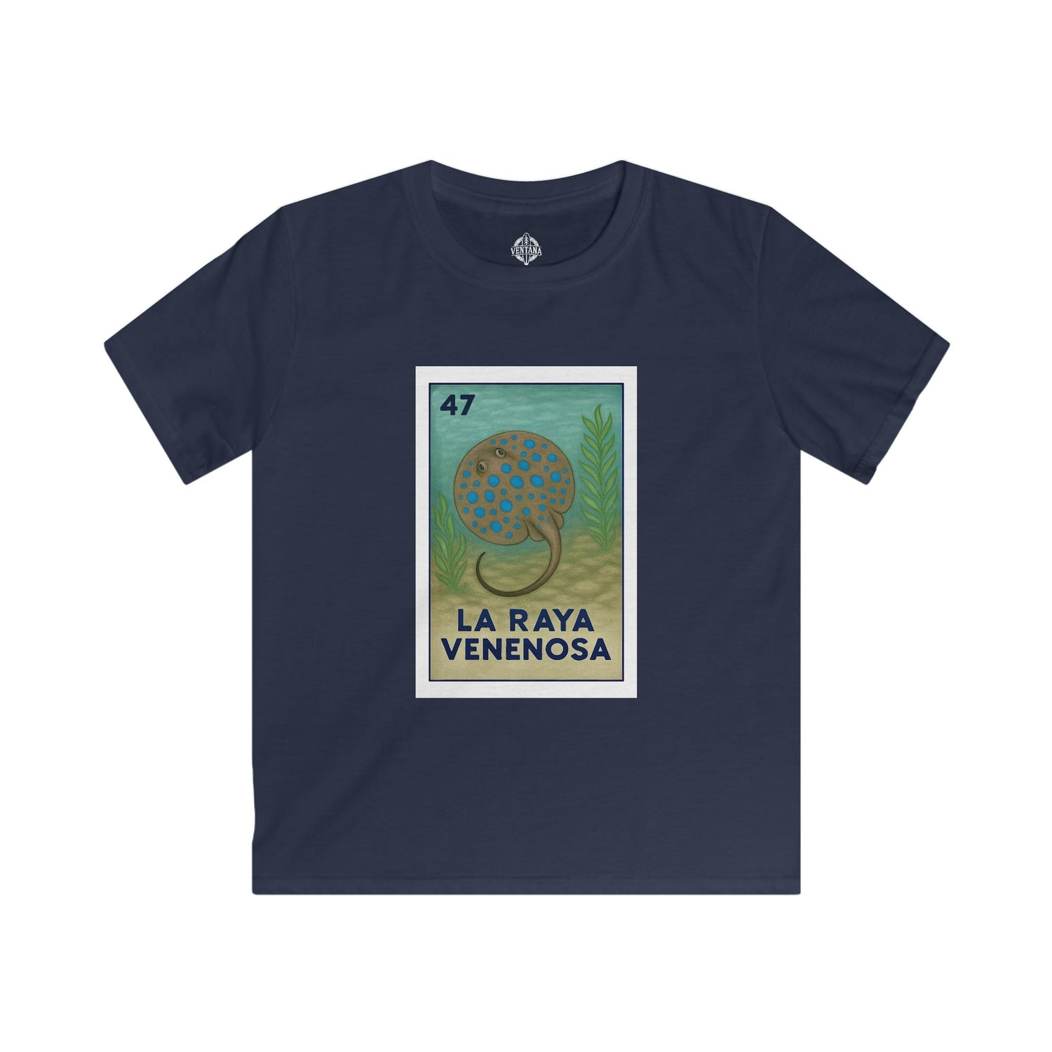 Stingray Lotería kids soft style t-shirt image 1