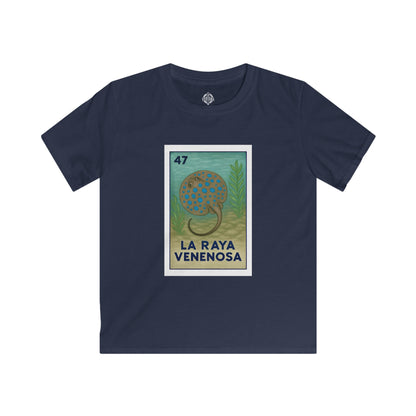 Stingray Lotería kids soft style t-shirt image 1