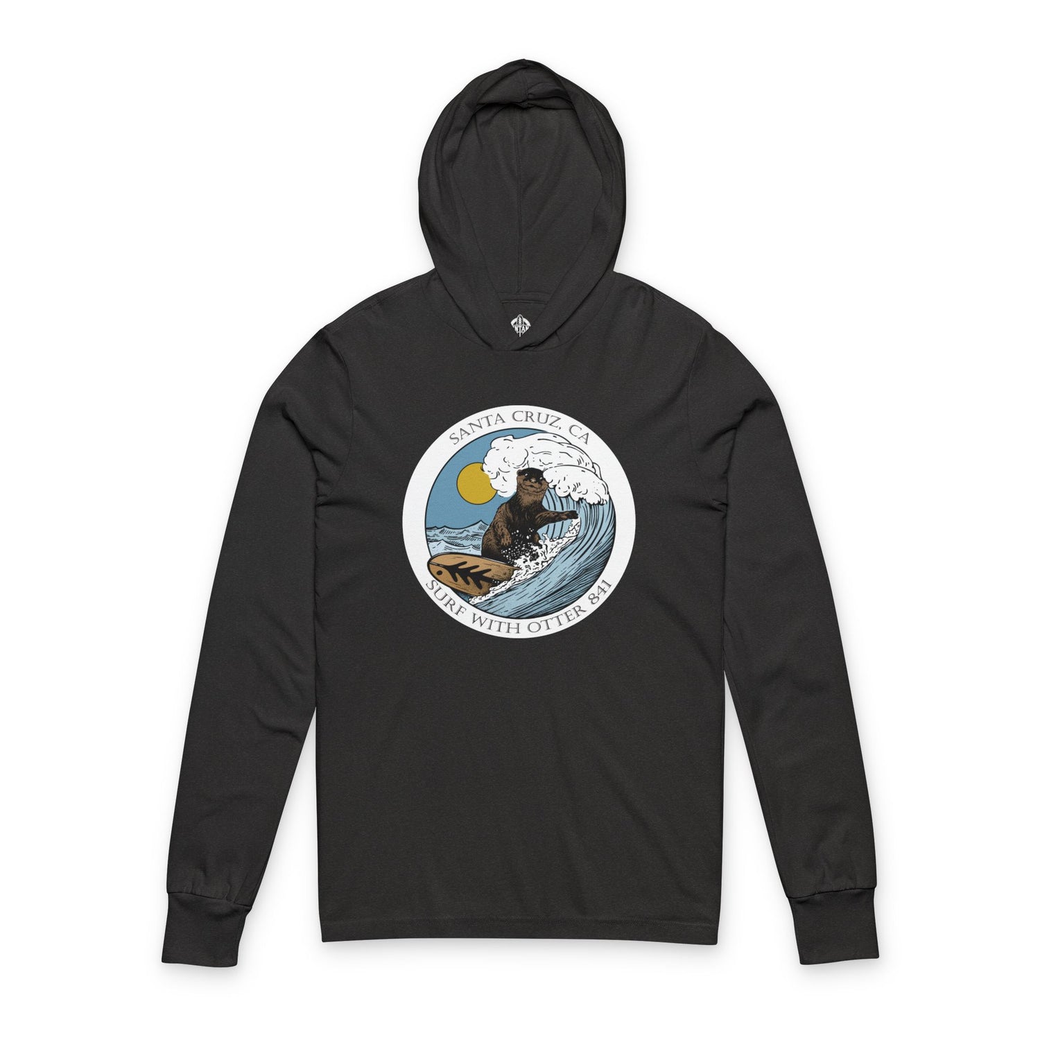 Otter 841 by Thiago Bianchini cotton hooded long sleeve t-shirt image 3