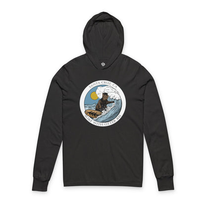 Otter 841 by Thiago Bianchini cotton hooded long sleeve t-shirt image 3