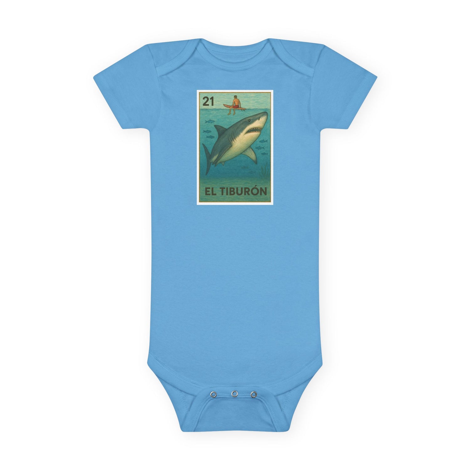 Kelp Forest Lotería baby cotton onesie image 1