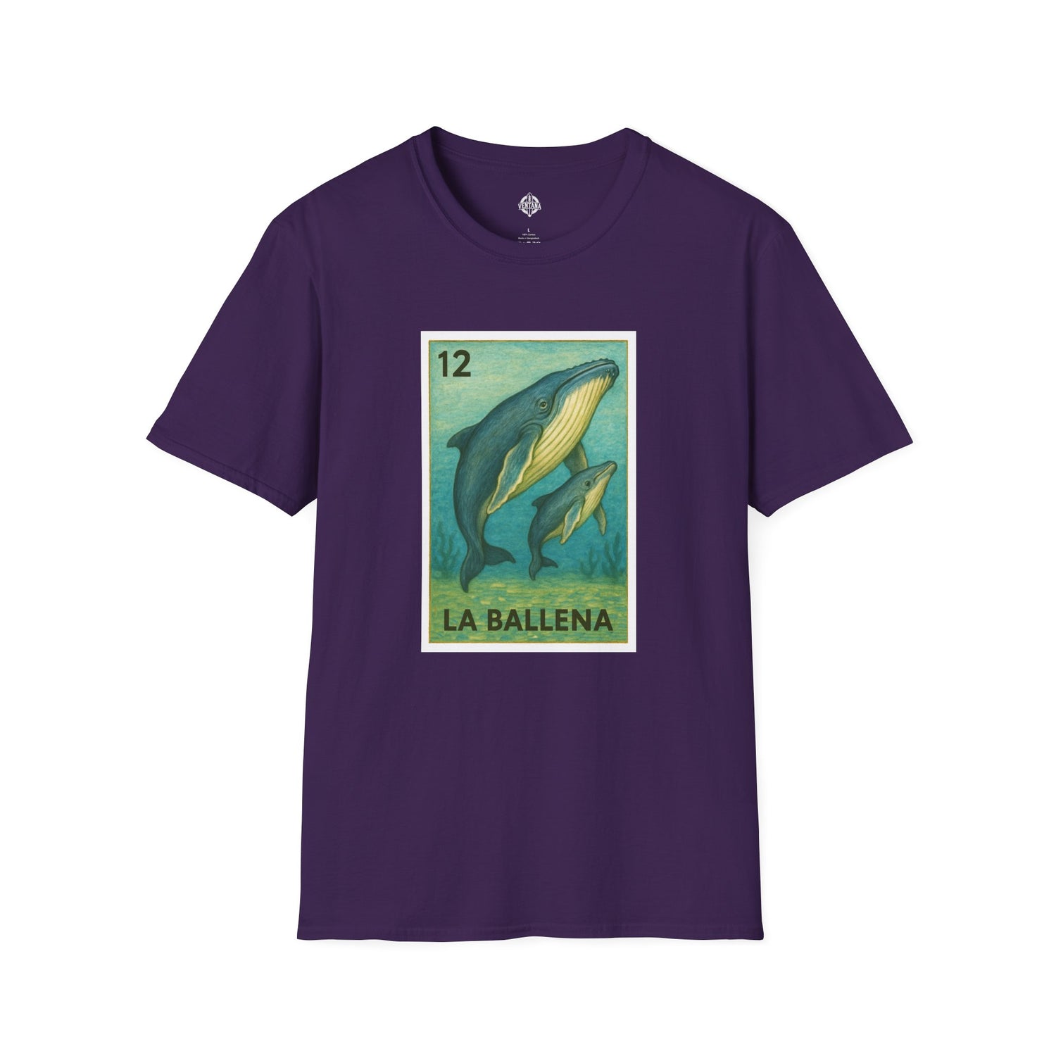 Whale Lotería cotton t-shirt image 14