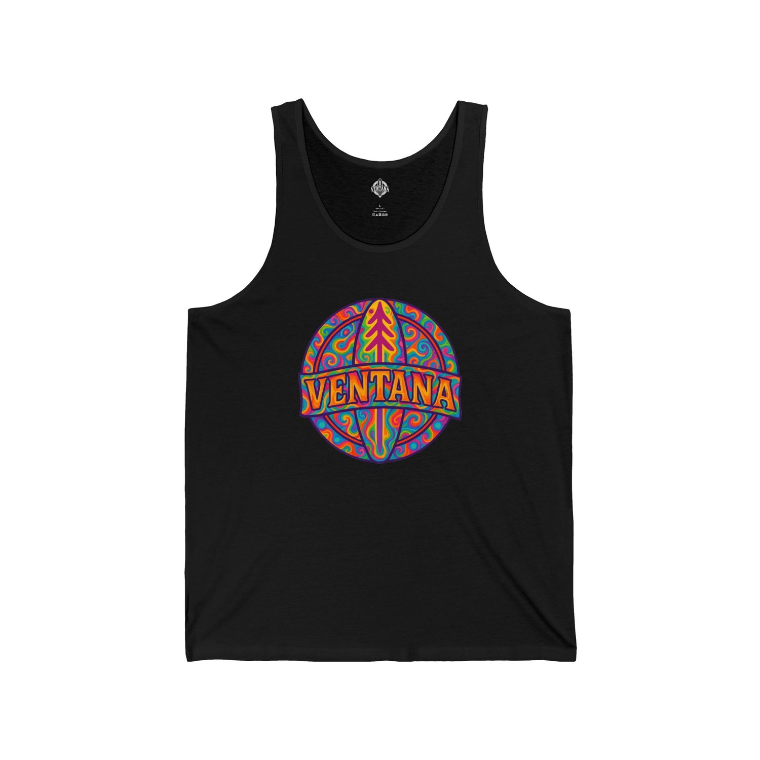 Ventana Psychedelic Treefish Logo jersey tank top image 3