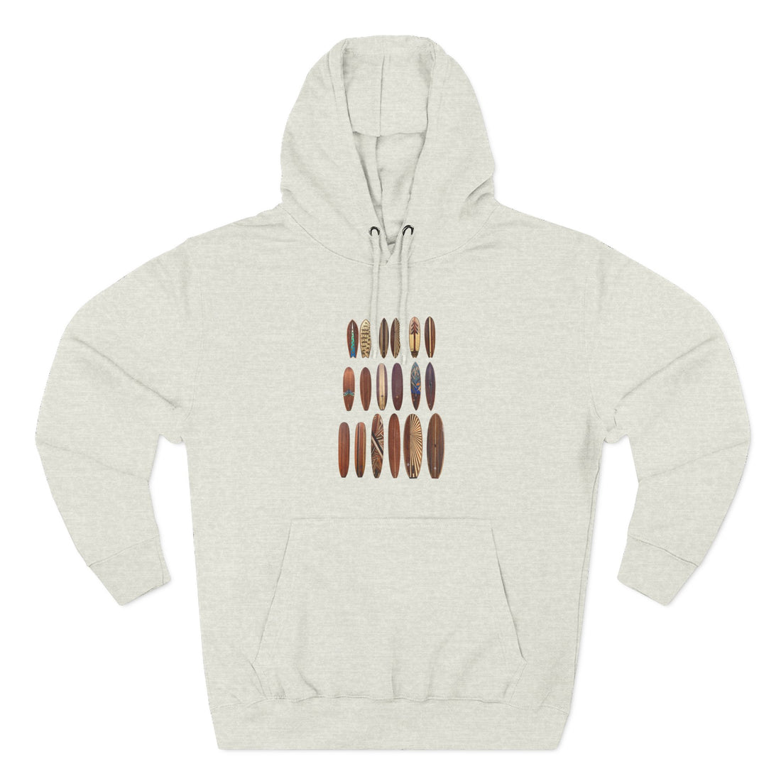 Ventana Wooden Surfboards Unisex - Pull-Over Cotton Blend Fleece Hoodie