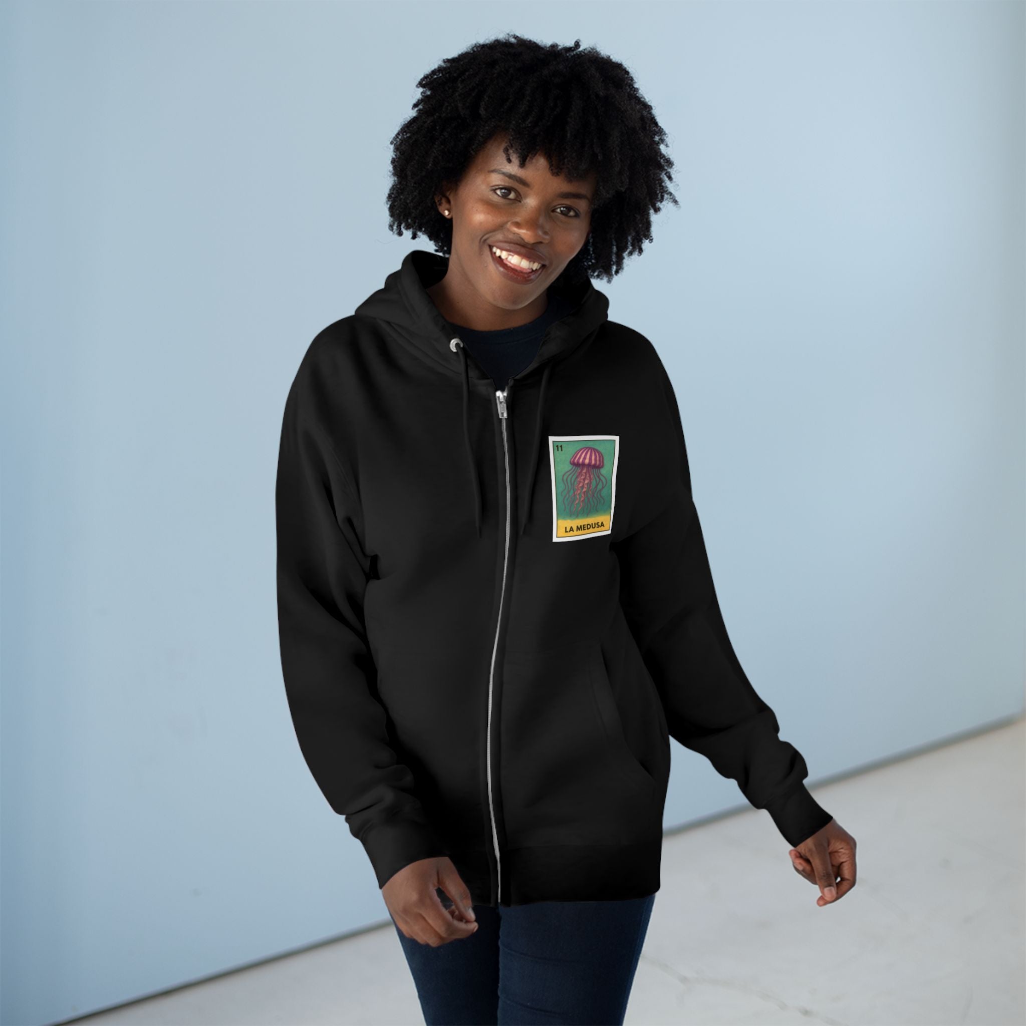 Sea Jelly Lotería Zip Hoodie