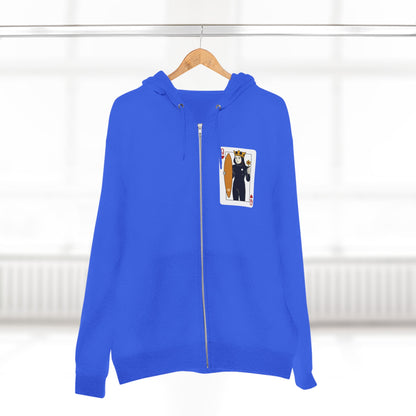 Queen of Hearts Surfer Zip Hoodie