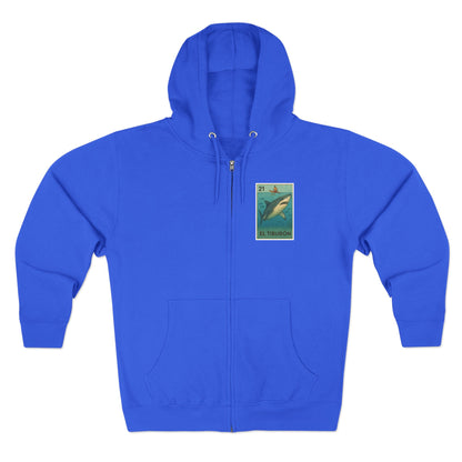 Shark Lotería zip fleece hoodie image 6