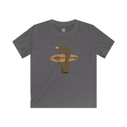 Surfing Grizzly Bear by Fabian Lavater cotton t-shirt image 8