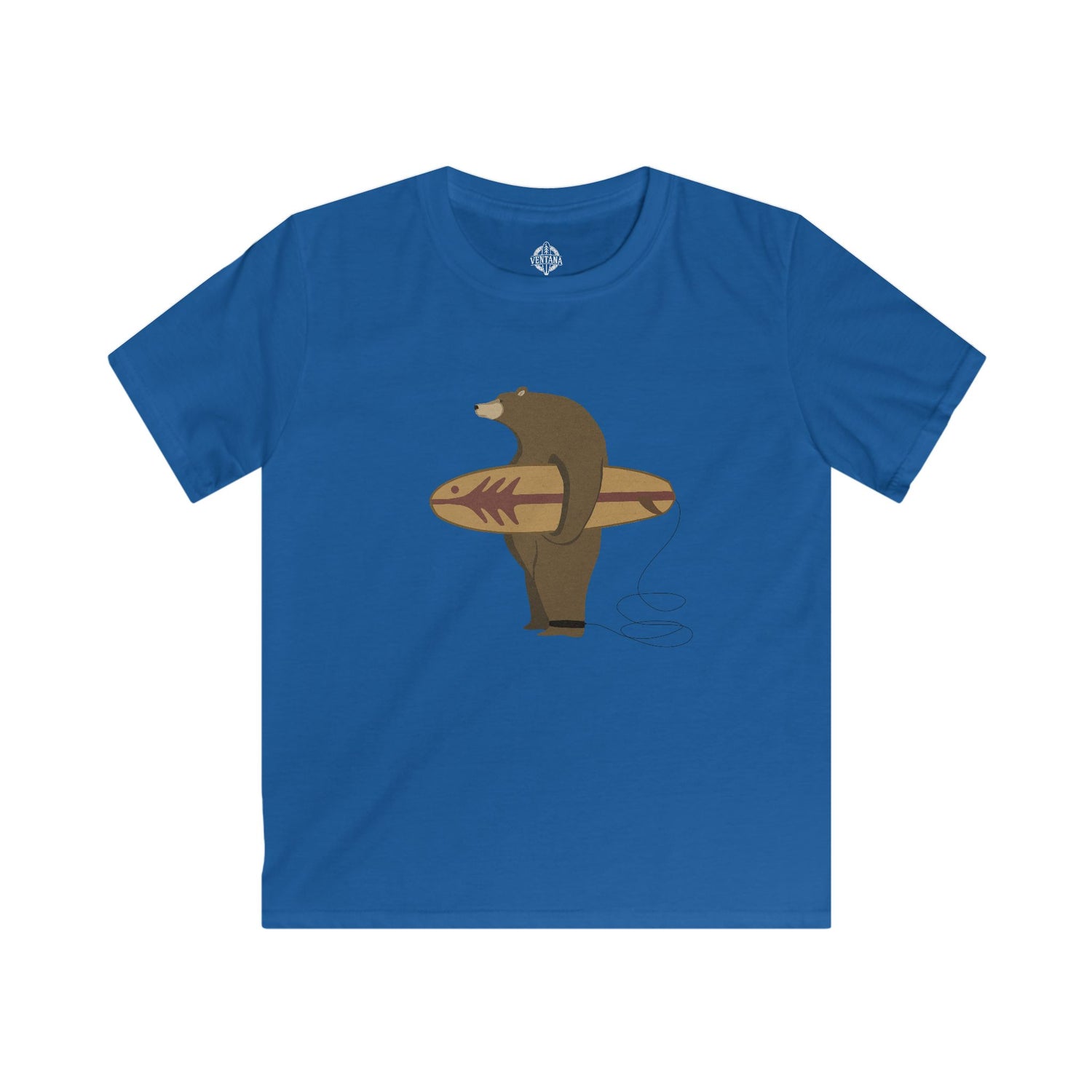 Surfing Grizzly Bear by Fabian Lavater cotton t-shirt image 9