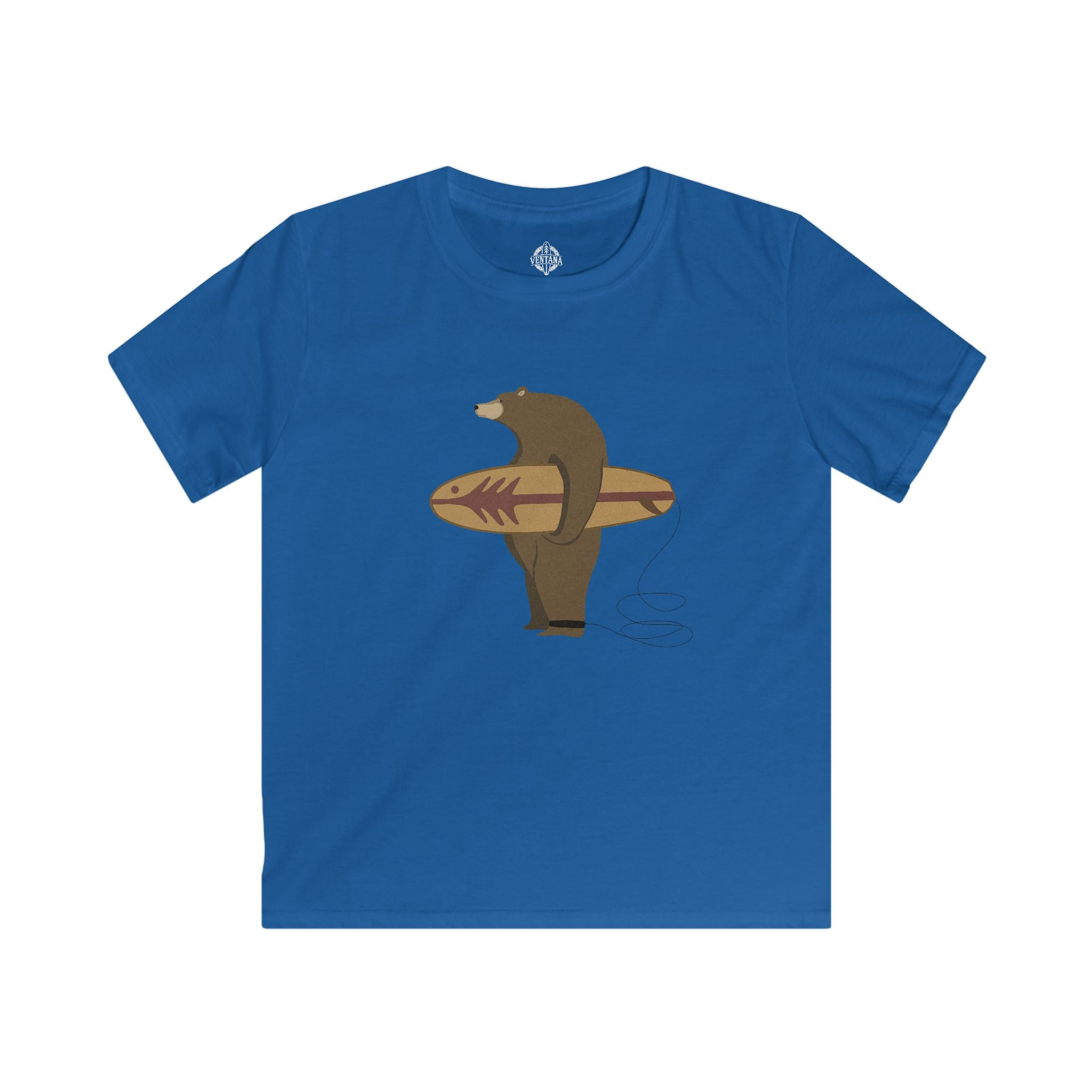Surfing Grizzly Bear by Fabian Lavater cotton t-shirt image 9