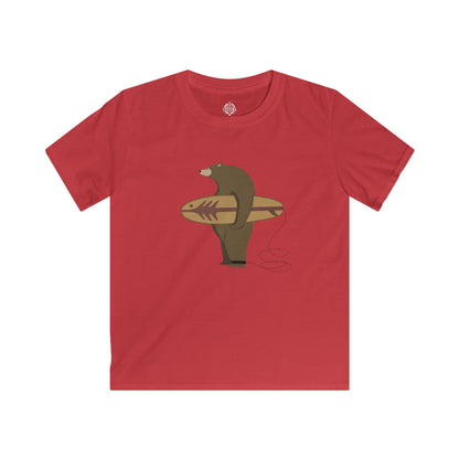 Surfing Grizzly Bear by Fabian Lavater cotton t-shirt image 12