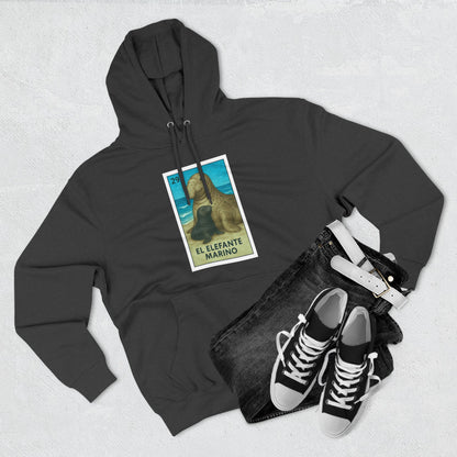 Elephant Seal Lotería Fleece Hoodie