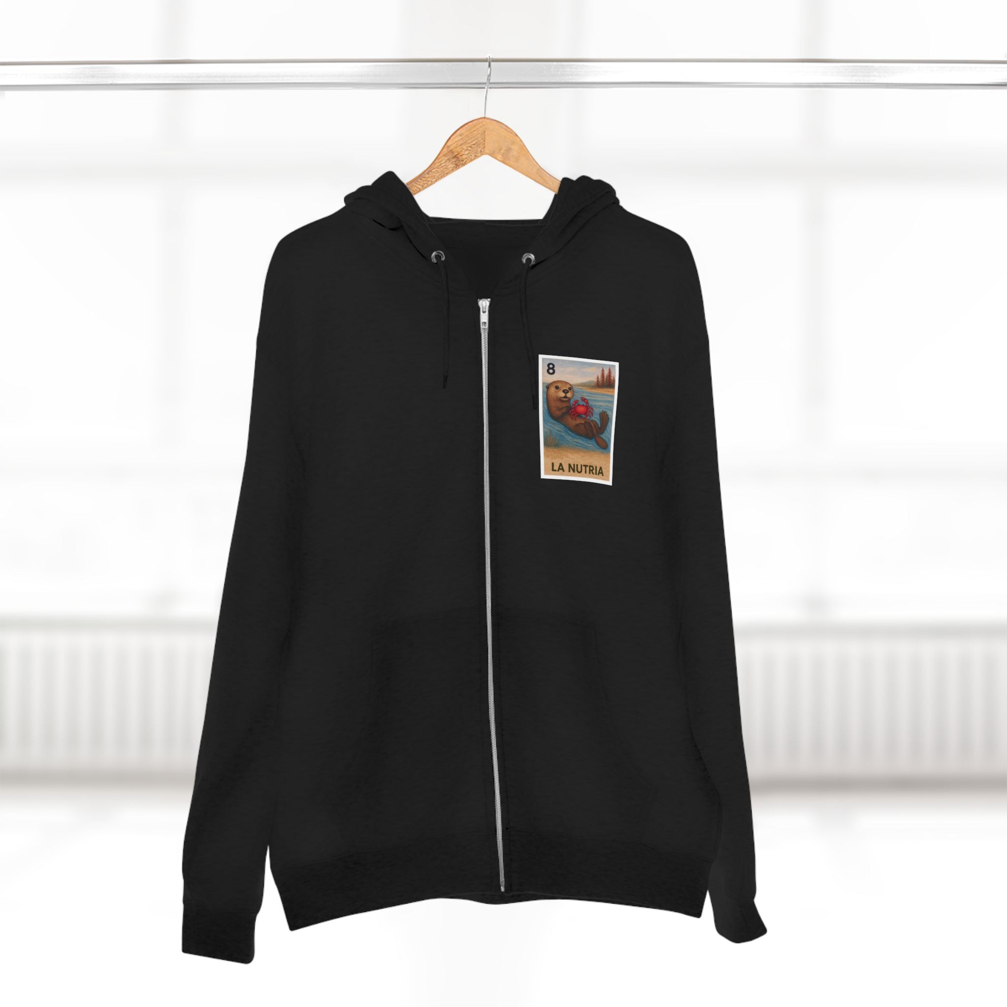 Sea Otter Lotería zip fleece hoodie image 19