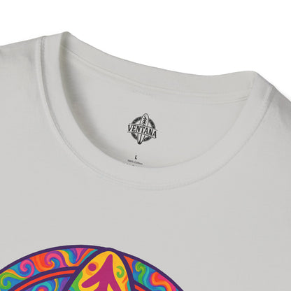 Ventana Psychedelic Treefish Logo - Soft Style U.S. Cotton T-Shirt