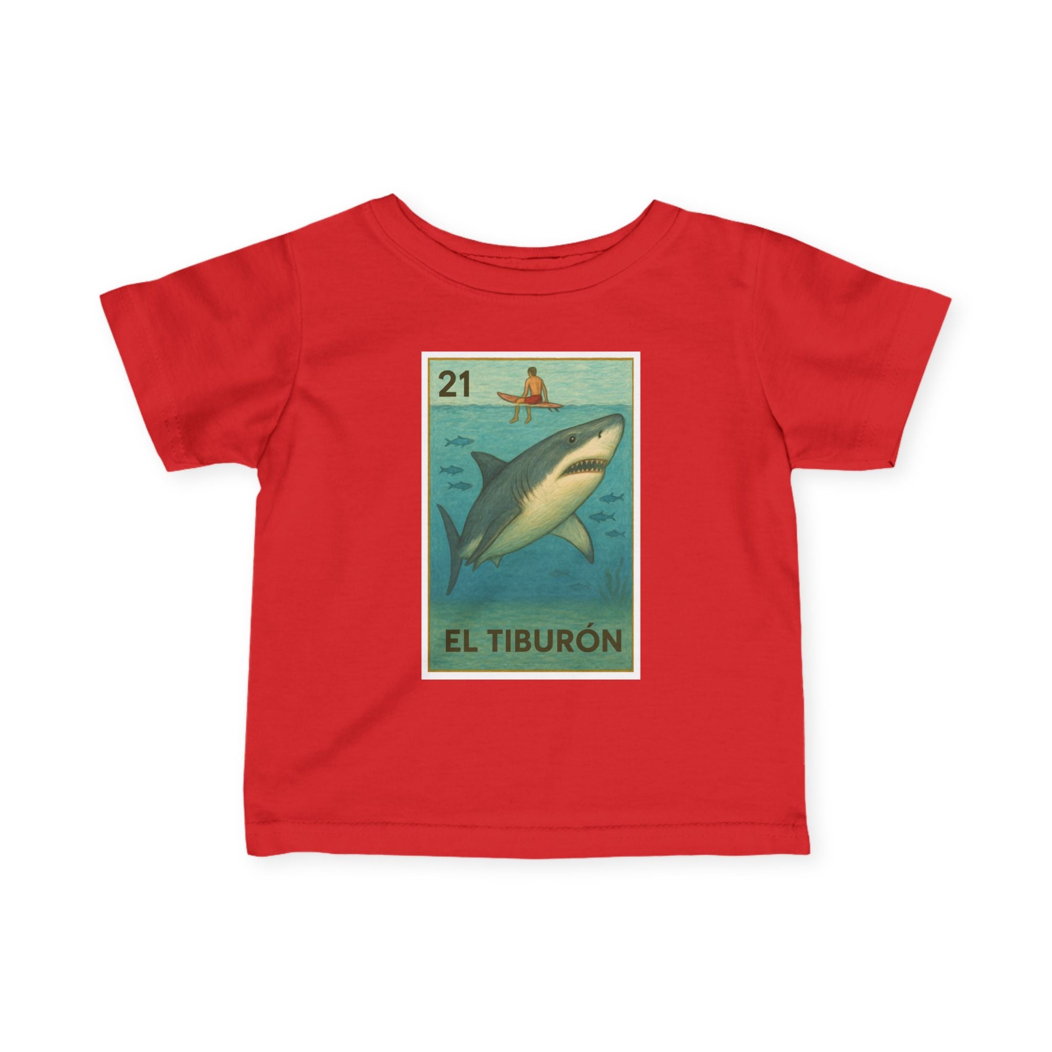 Shark Lotería infant cotton t-shirt image 16