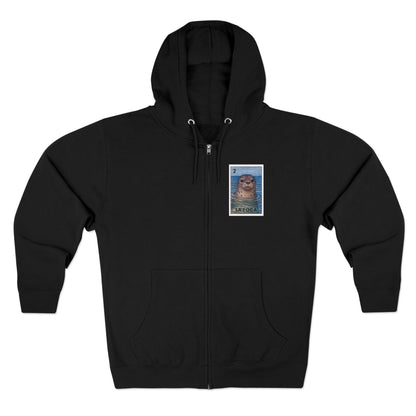 Seal Lotería zip fleece hoodie image 5