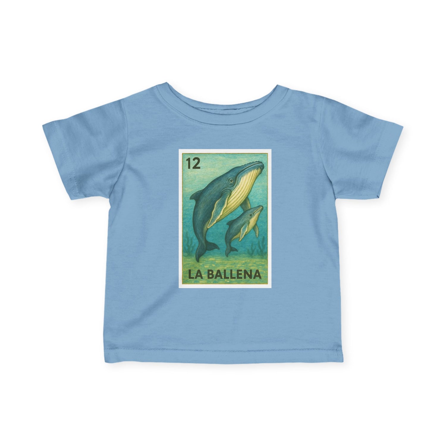 Whale Lotería infant cotton t-shirt image 1