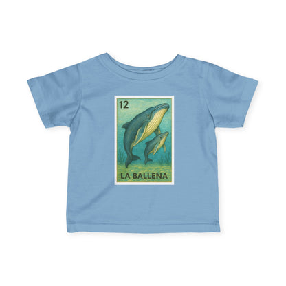 Whale Lotería infant cotton t-shirt image 1