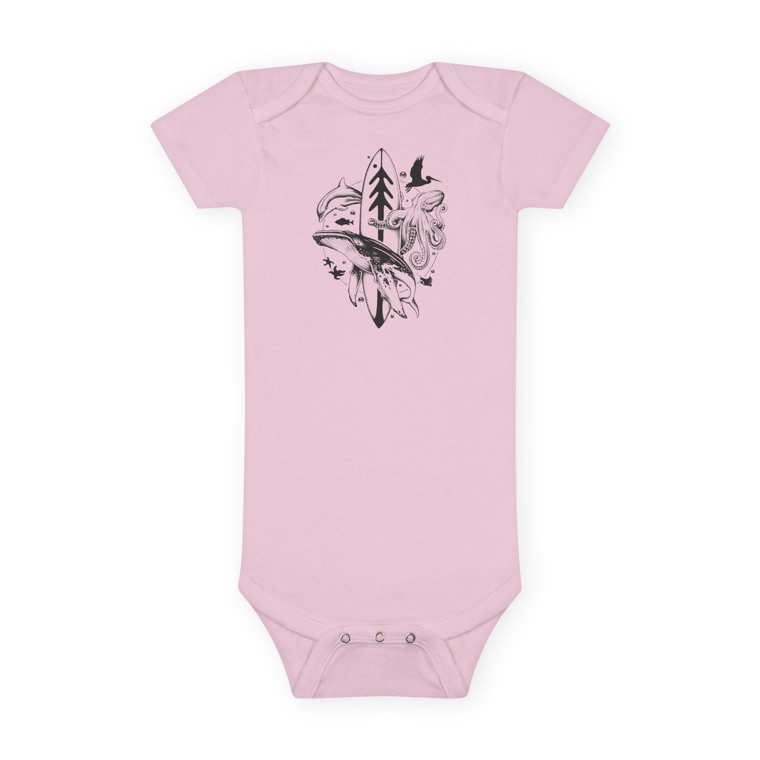 Ventana Monterey Bay by Thiago Bianchini baby cotton onesie image 2