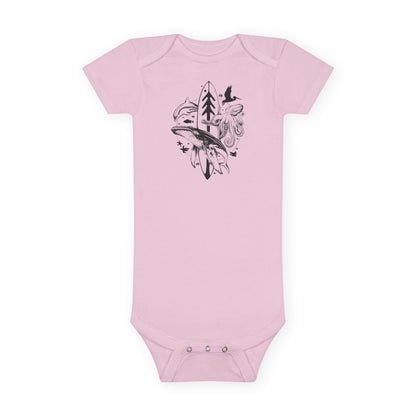 Ventana Monterey Bay by Thiago Bianchini baby cotton onesie image 2