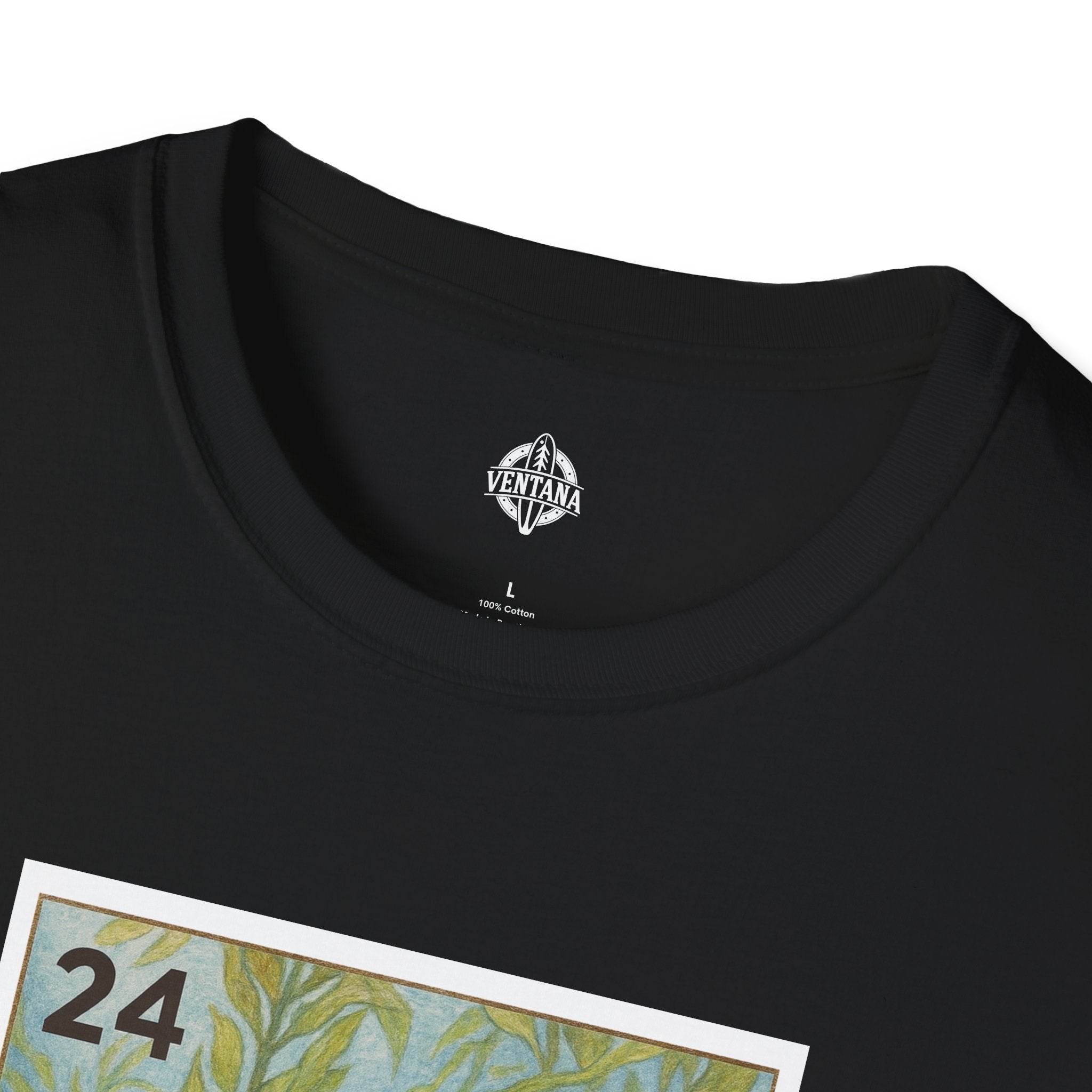 Kelp Forest Lotería Unisex - Soft Style U.S. Cotton T-Shirt (El Bosque de Algas)