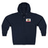 California Surfing Bear Flag zip fleece hoodie image 1