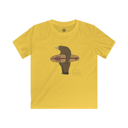Surfing Grizzly Bear by Fabian Lavater cotton t-shirt image 6