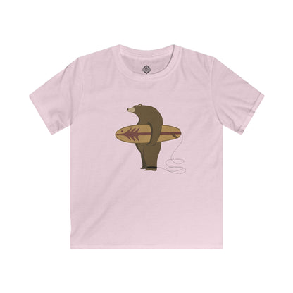 Surfing Grizzly Bear by Fabian Lavater cotton t-shirt image 11