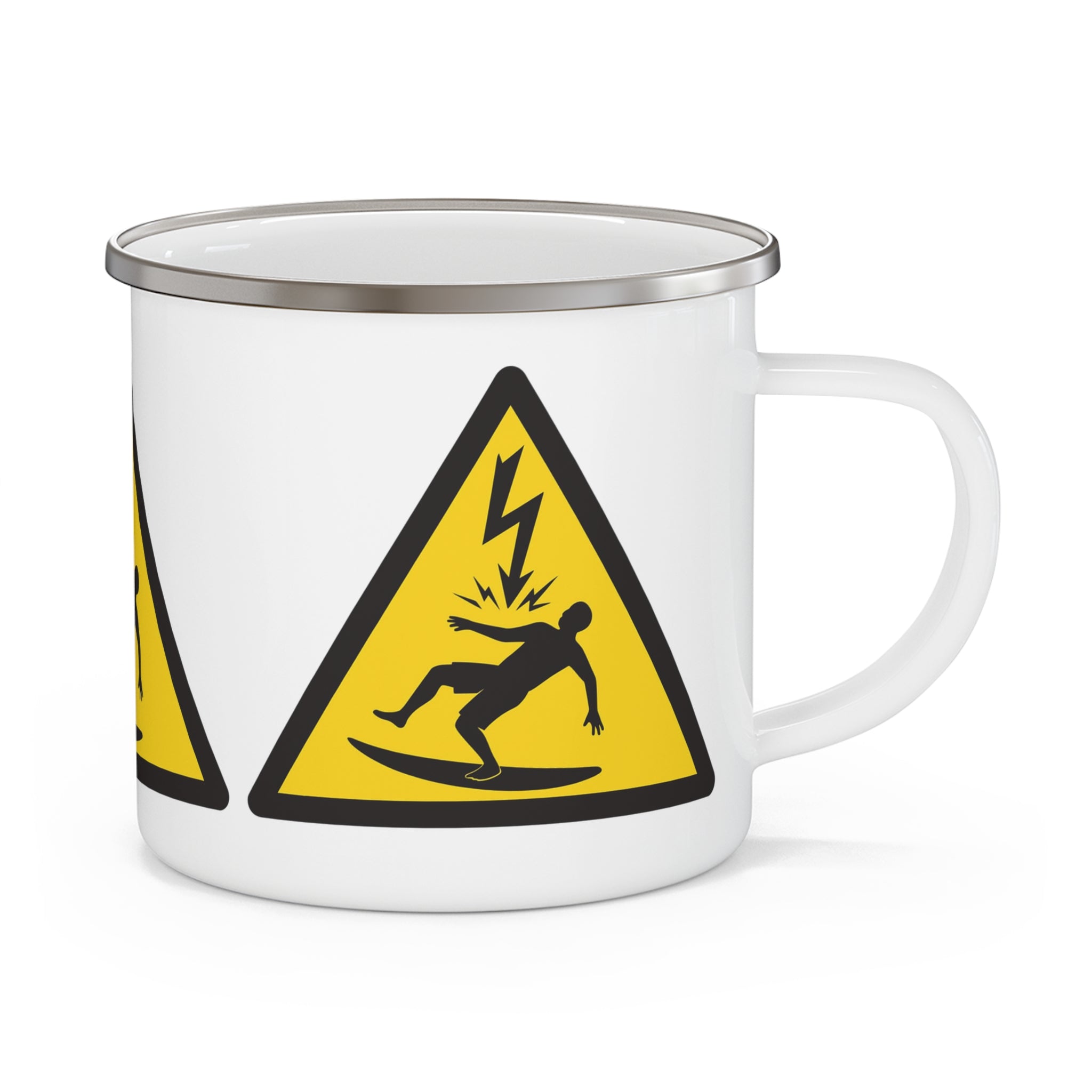 Electric Surfer Enamel Camping Mug (12oz - small)
