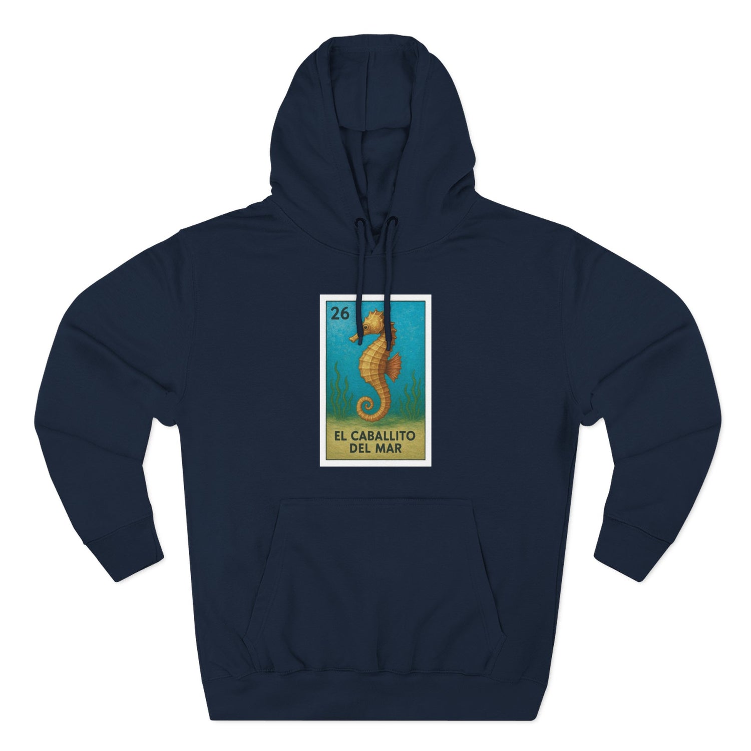Seahorse Lotería fleece hoodie image 1