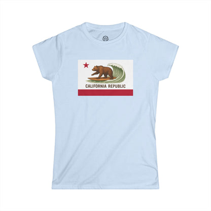 California Surfing Bear Flag Women&