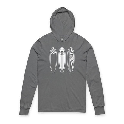 Ventana Three Board cotton hooded long sleeve t-shirt image 2