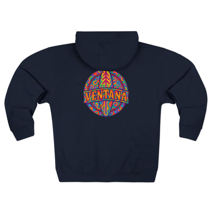Ventana Psychedelic Treefish Logo Zip Hoodie