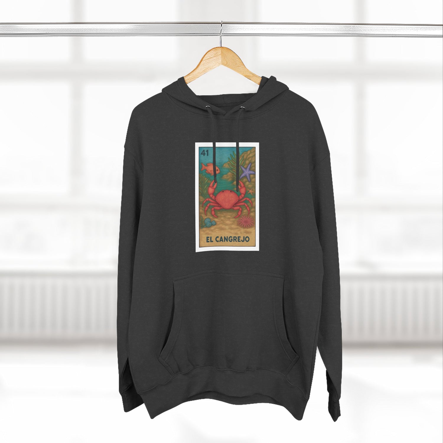 Crab Lotería Fleece Hoodie