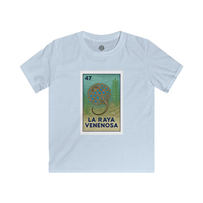 Stingray Lotería kids soft style t-shirt image 2