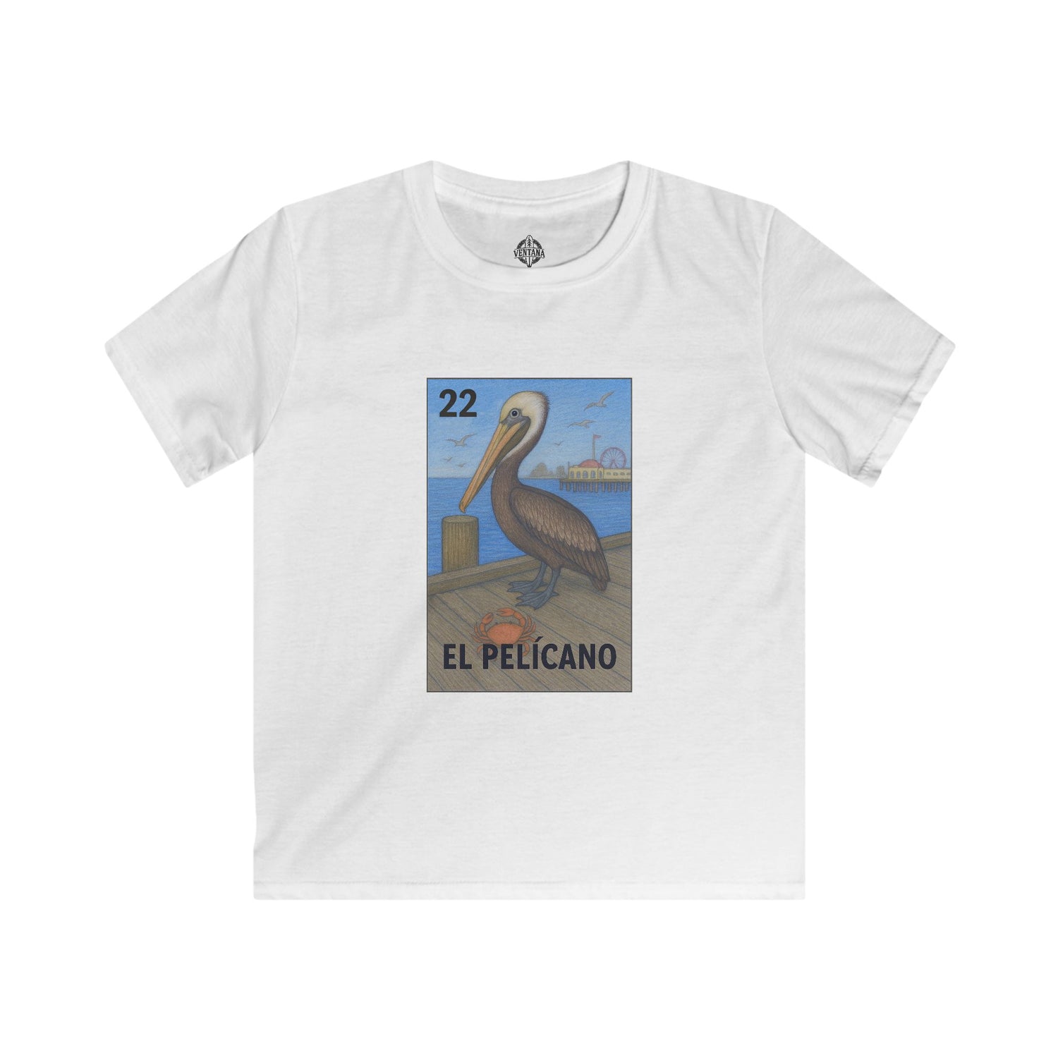 Pelican Lotería kids soft style t-shirt image 4