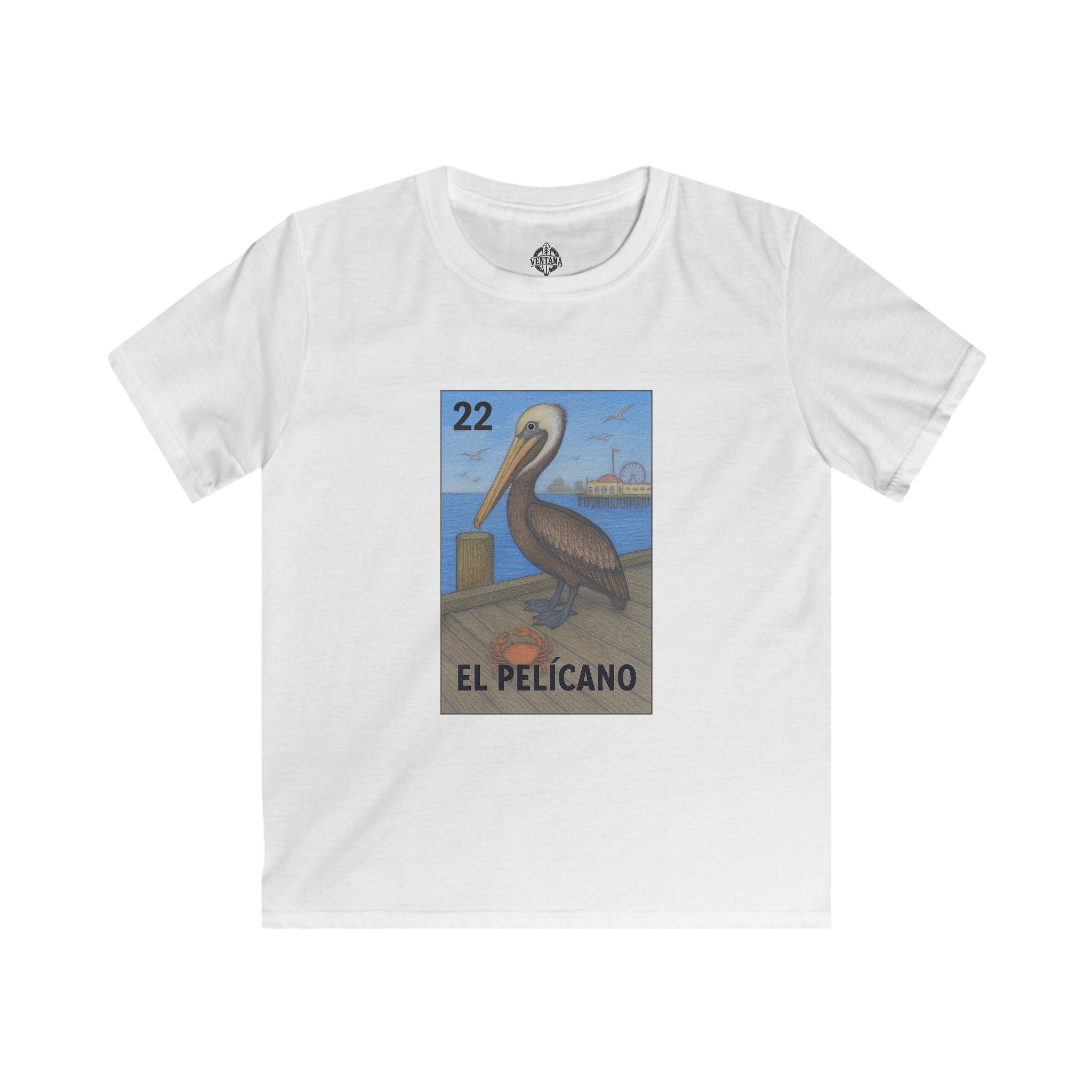 Pelican Lotería kids soft style t-shirt image 4