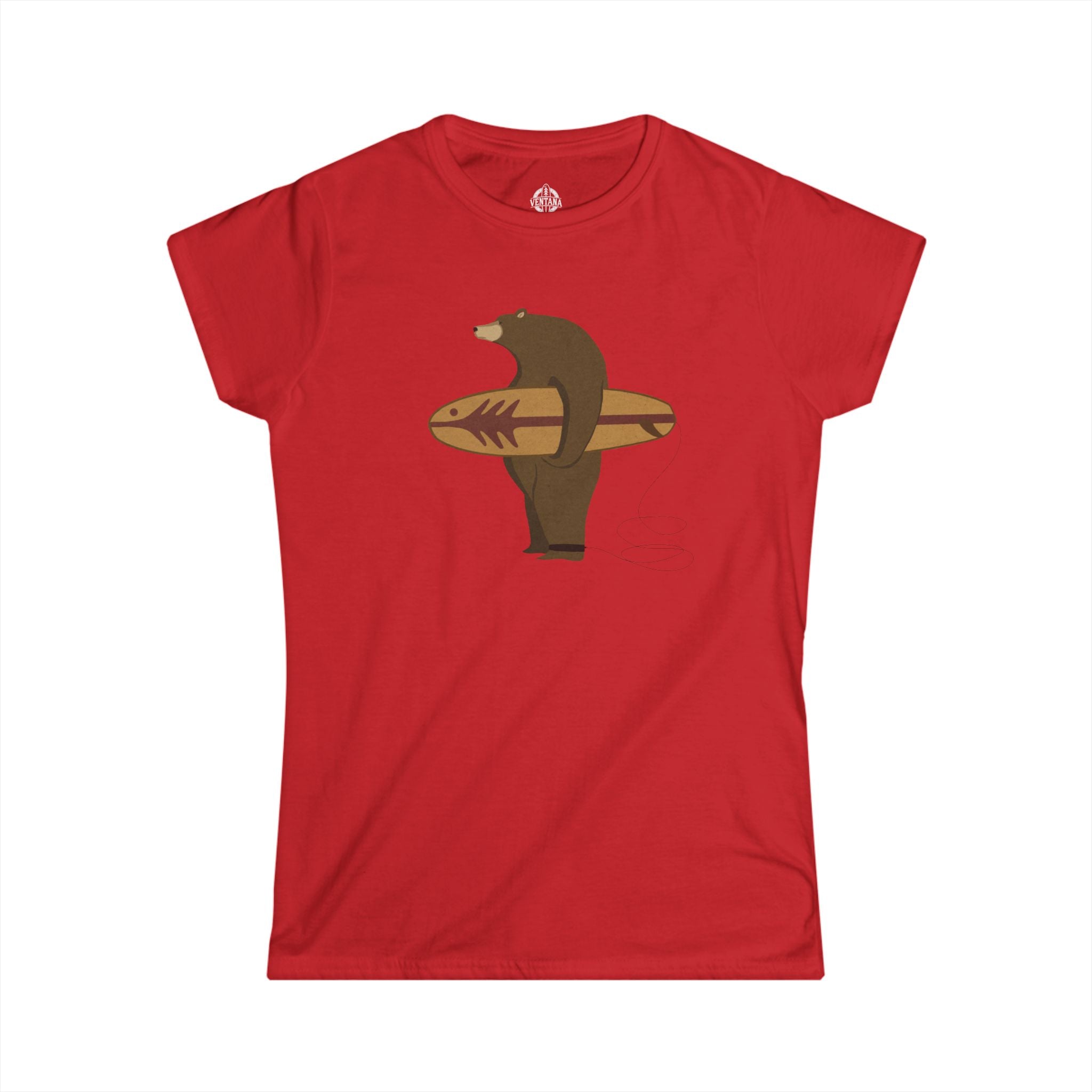 Surfing Grizzly Bear by Fabian Lavater women&